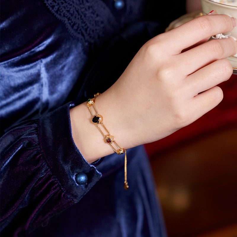 Pulseira Rainbow com Zircão Colorido