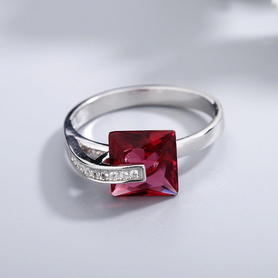 Scarlet Elegance Ring