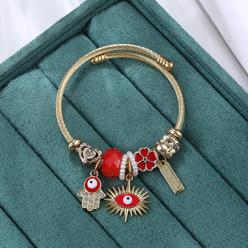 Stainless Steel Charm Bracelet