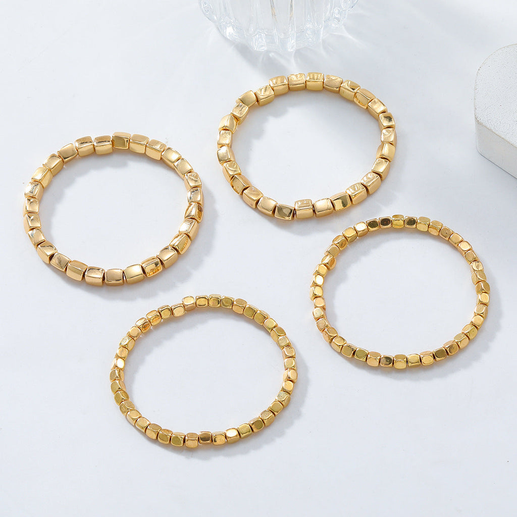 Conjunto de 4 Pulseiras Minimalistas