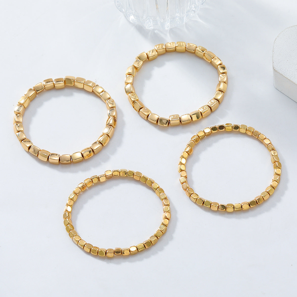 Conjunto de 4 Pulseiras Minimalistas