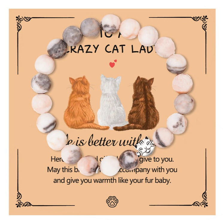 Pulsera de Gato en Piedra Natural