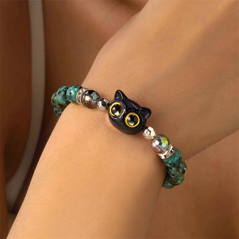 Pulseira Kitten em Pedra Natural
