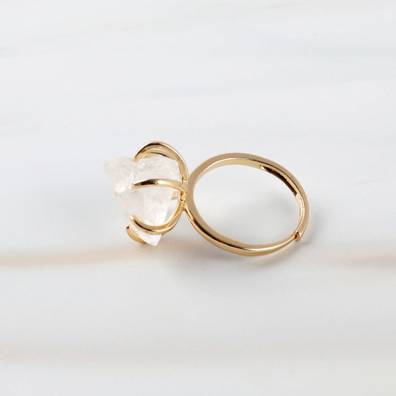 Crystal and Natural Stone Ring