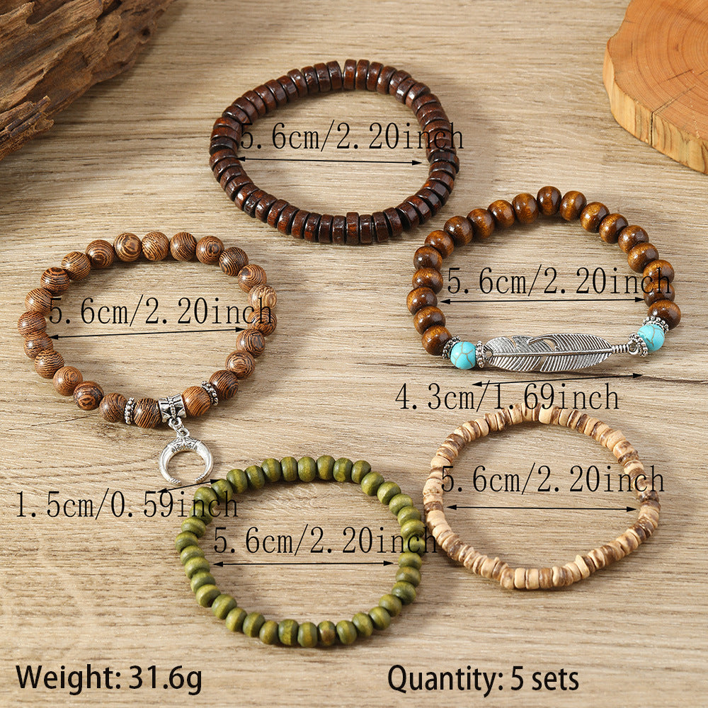 Set of 5 Bohemian Bracelets