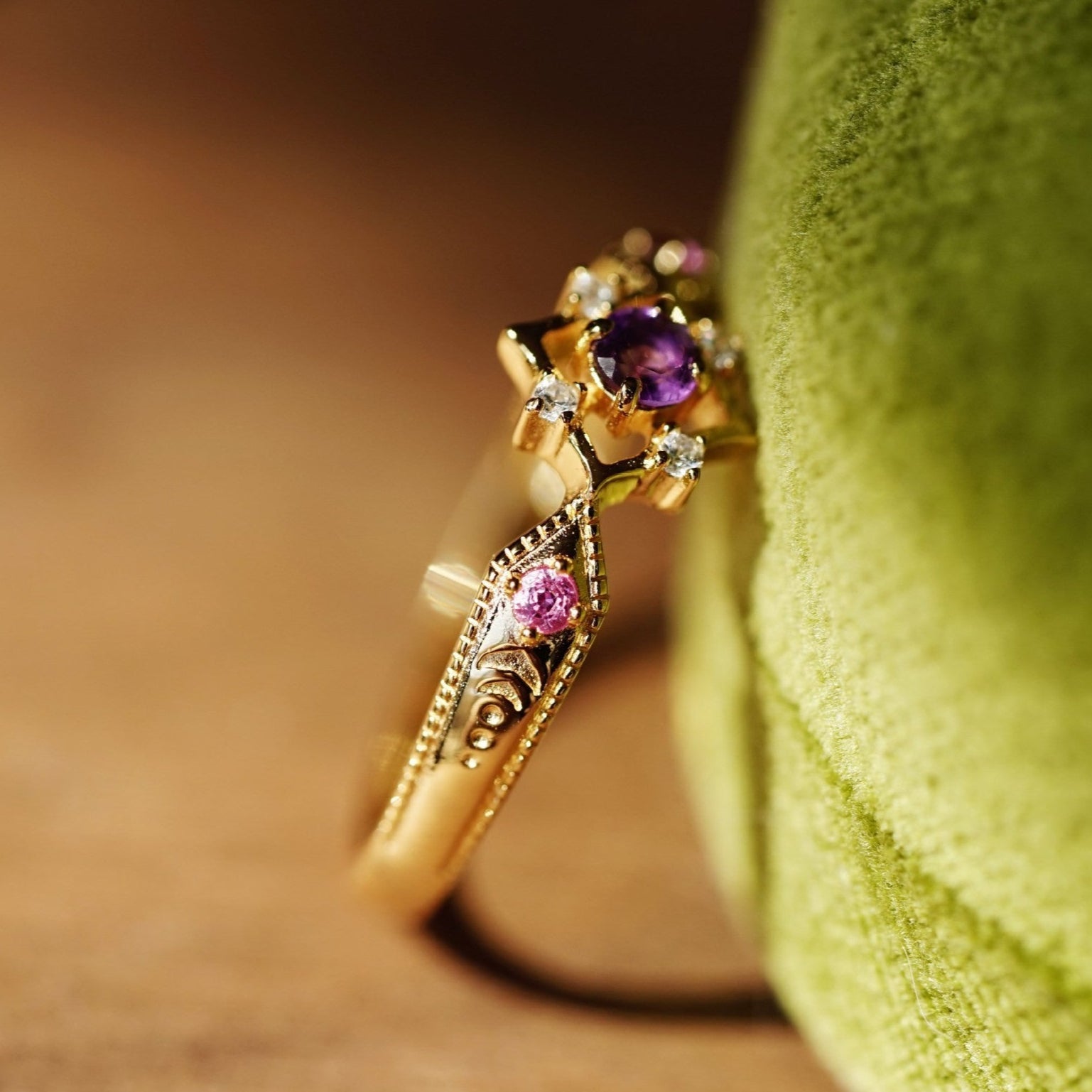 Retro Amethyst Ring