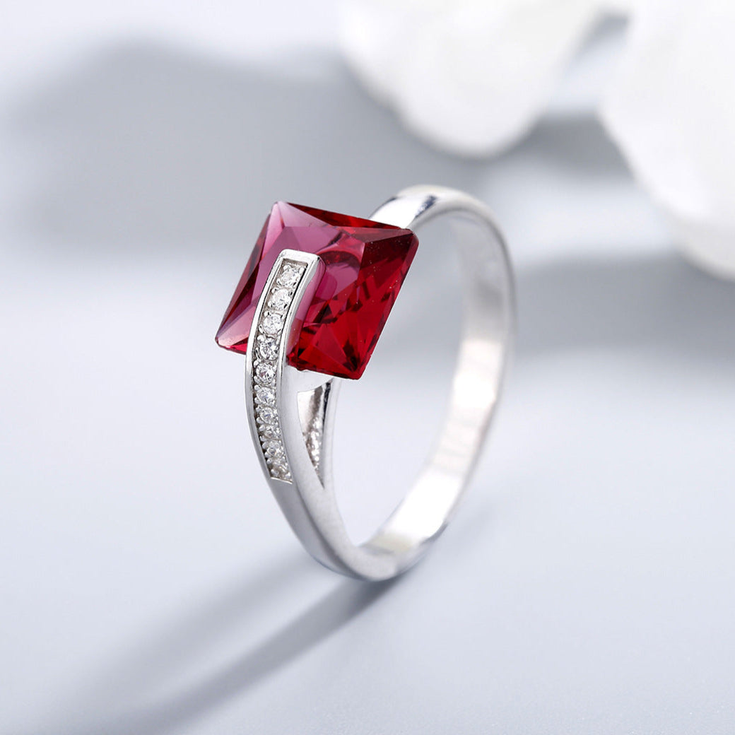 Scarlet Elegance Ring