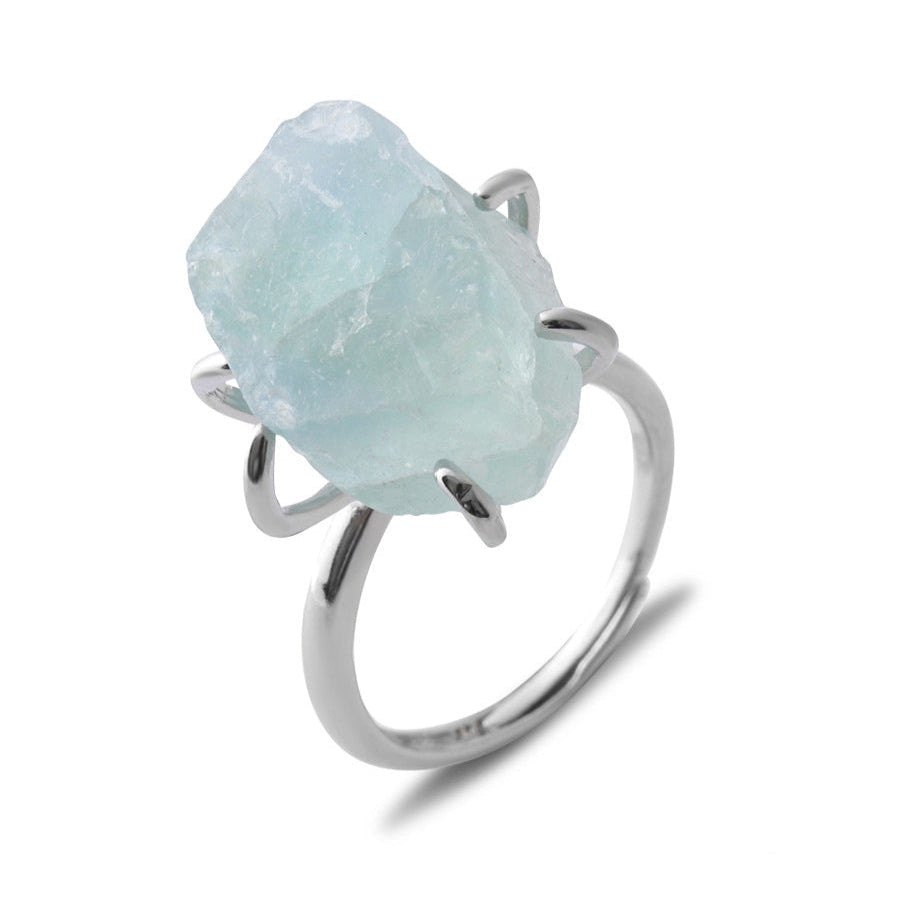 Crystal and Natural Stone Ring