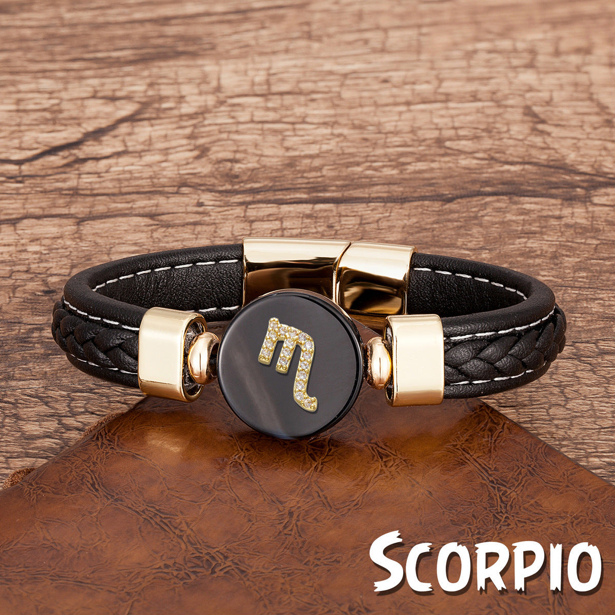Zodiac Leather Bracelet