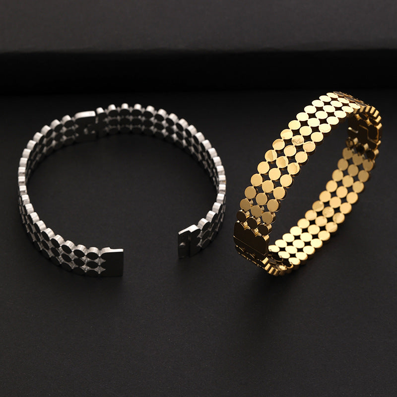 Stainless Steel Dot Bracelet