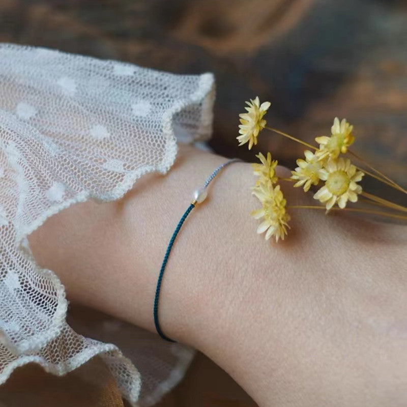 Pulseira Tibetana com Pérola