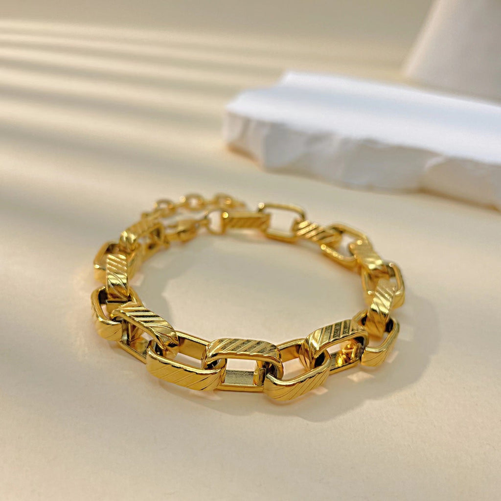 Pulseira Hip Hop em Aço Inoxidável