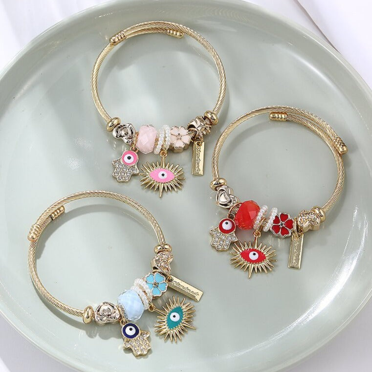 Stainless Steel Charm Bracelet