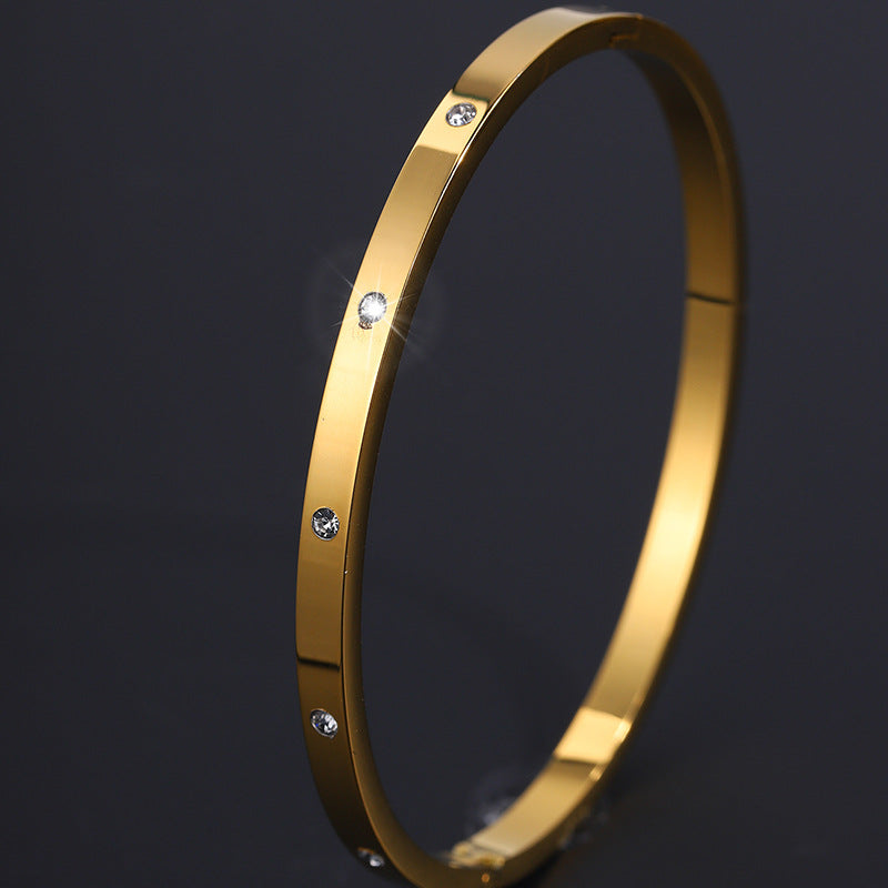 Pulseira Minimalista em Aço Titânio