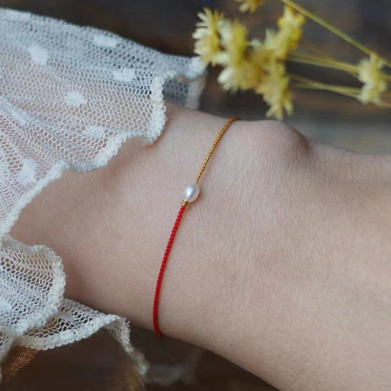 Tibetan Bracelet with Pearl