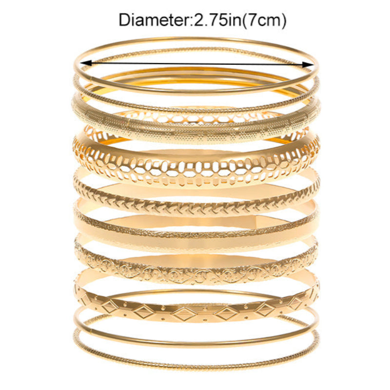 Conjunto de 10 Pulseiras Étnicas