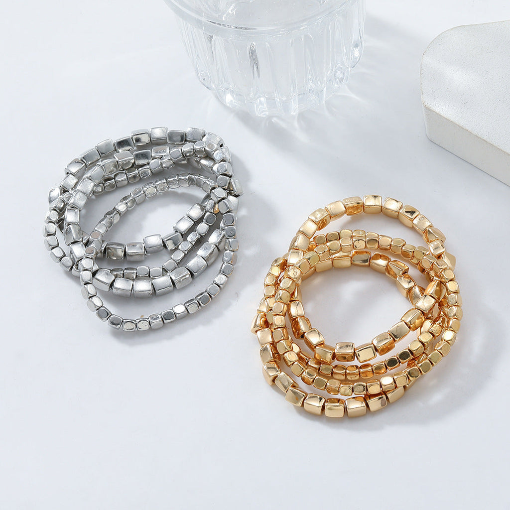 Conjunto de 4 Pulseiras Minimalistas