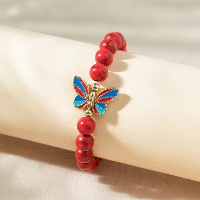 Pulseira Butterfly em Pedra Natural