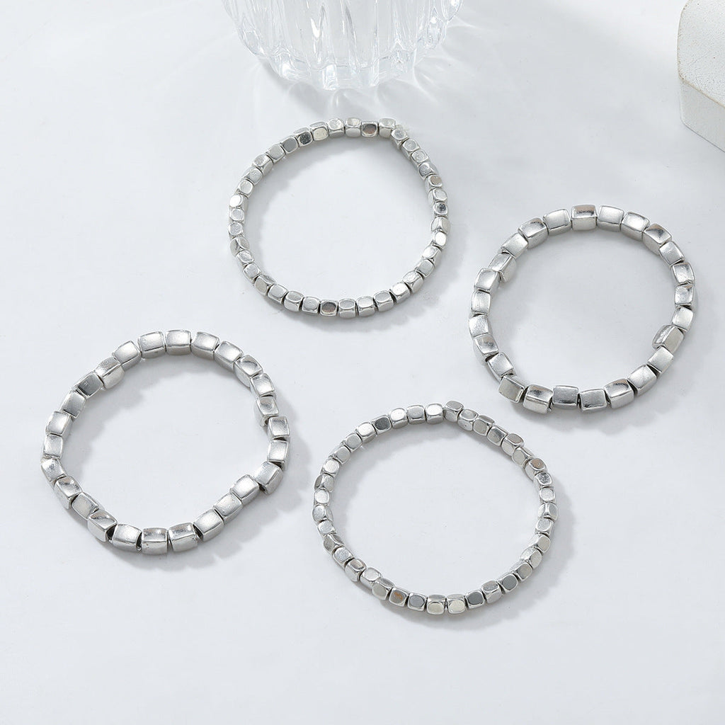 Conjunto de 4 Pulseiras Minimalistas