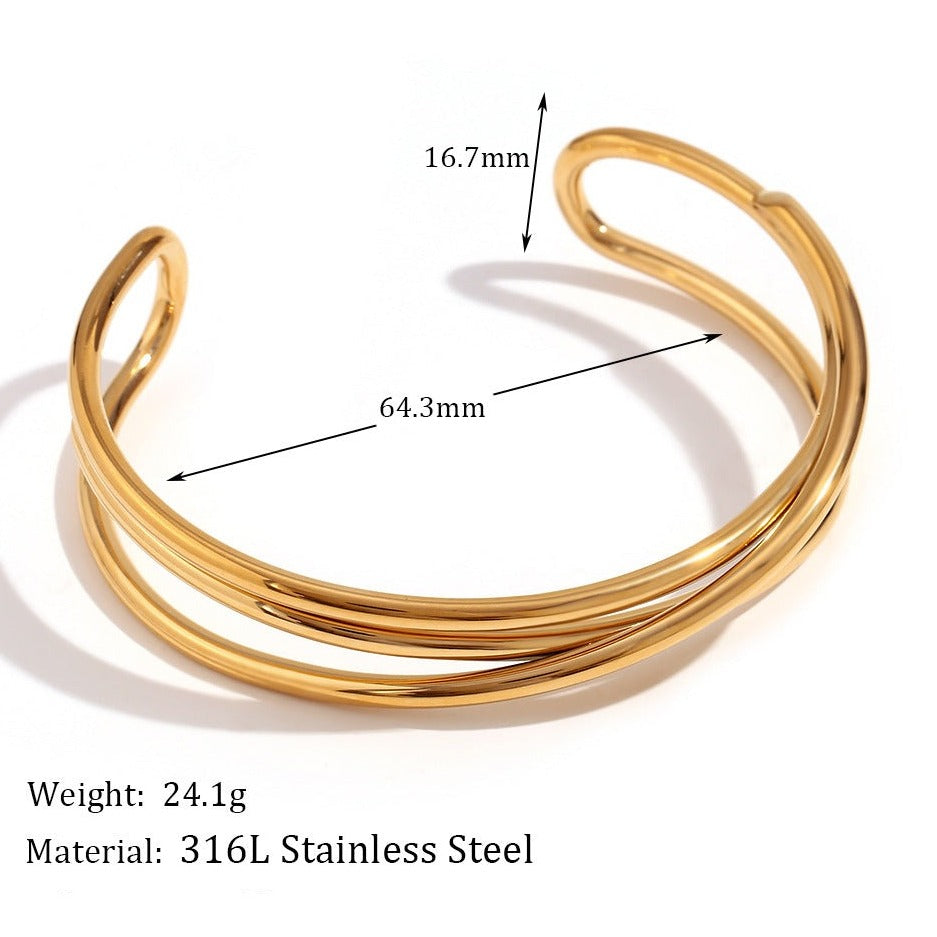 Pulseira Infinito em Aço Inoxidável 316L