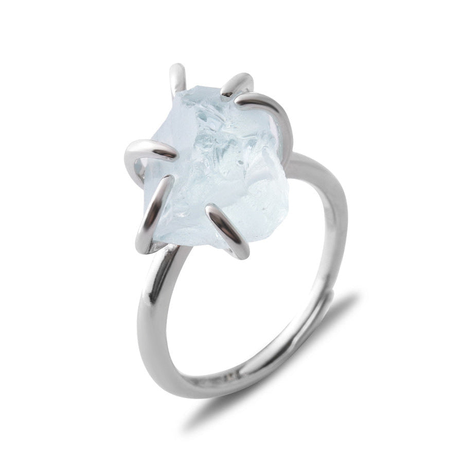 Crystal and Natural Stone Ring