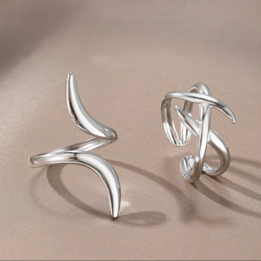 Conjunto de 2 Anéis Minimalistas