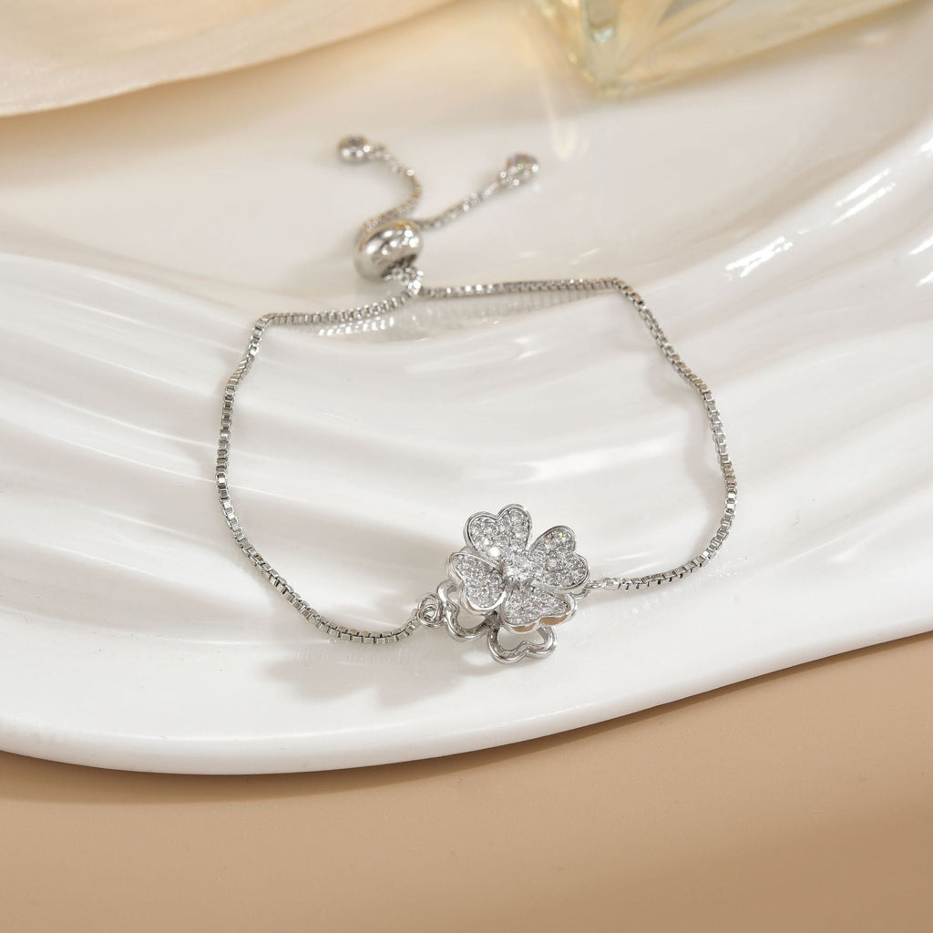 Pulseira Flower com Zircónia