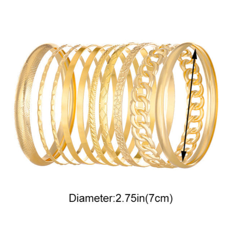 Conjunto de 10 Pulseiras Étnicas