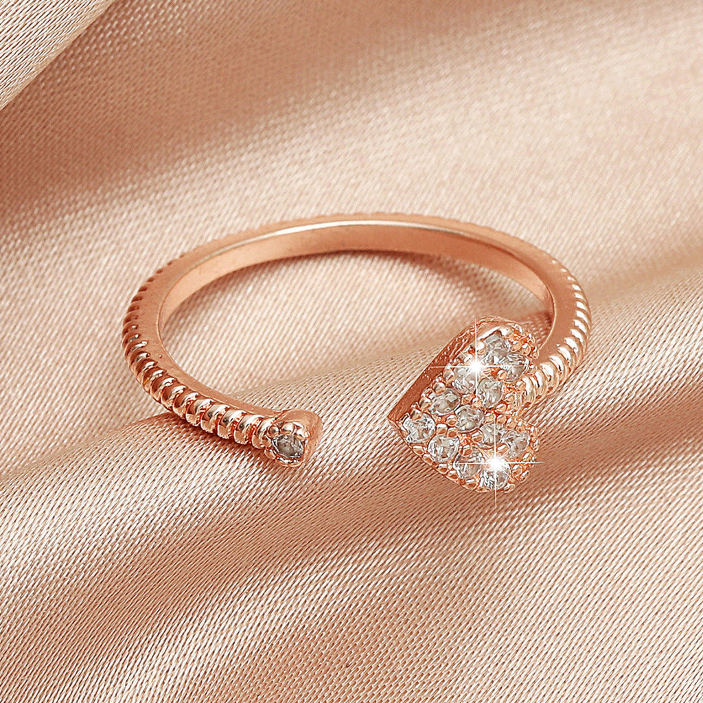 Anel Heart com Zircónia