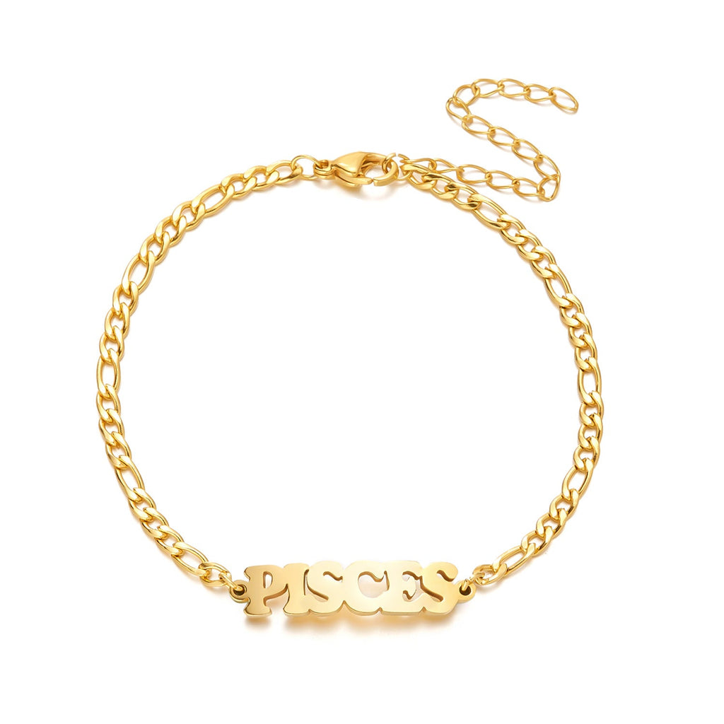 Pulseira Zodíaco em Aço Inoxidável