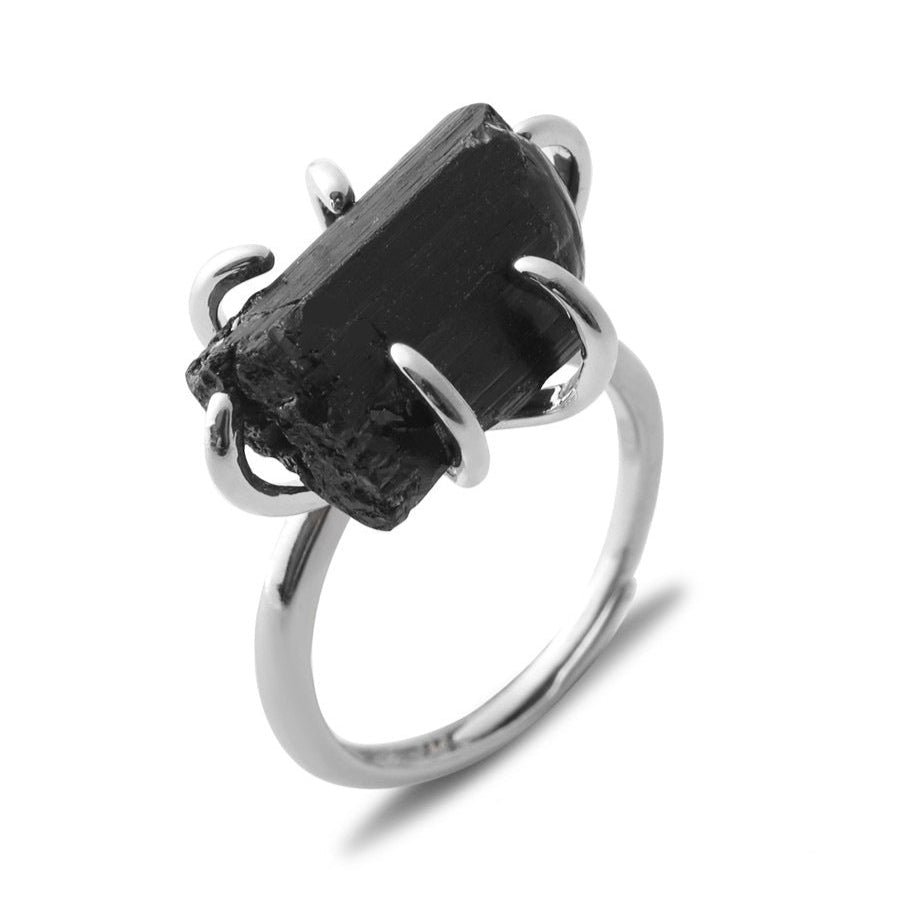 Crystal and Natural Stone Ring