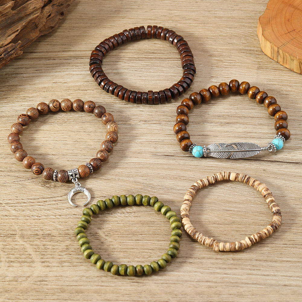 Set of 5 Bohemian Bracelets