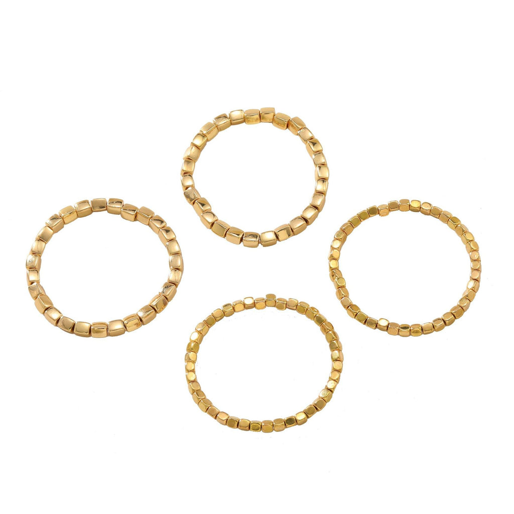 Conjunto de 4 Pulseiras Minimalistas