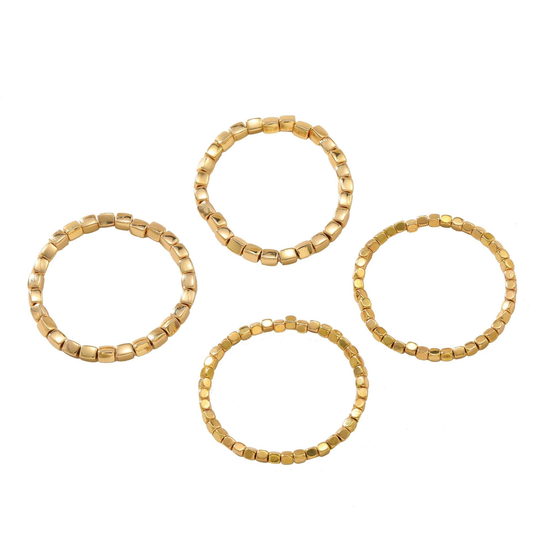 Conjunto de 4 Pulseiras Minimalistas