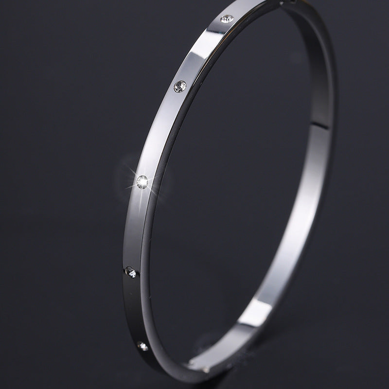 Pulseira Minimalista em Aço Titânio