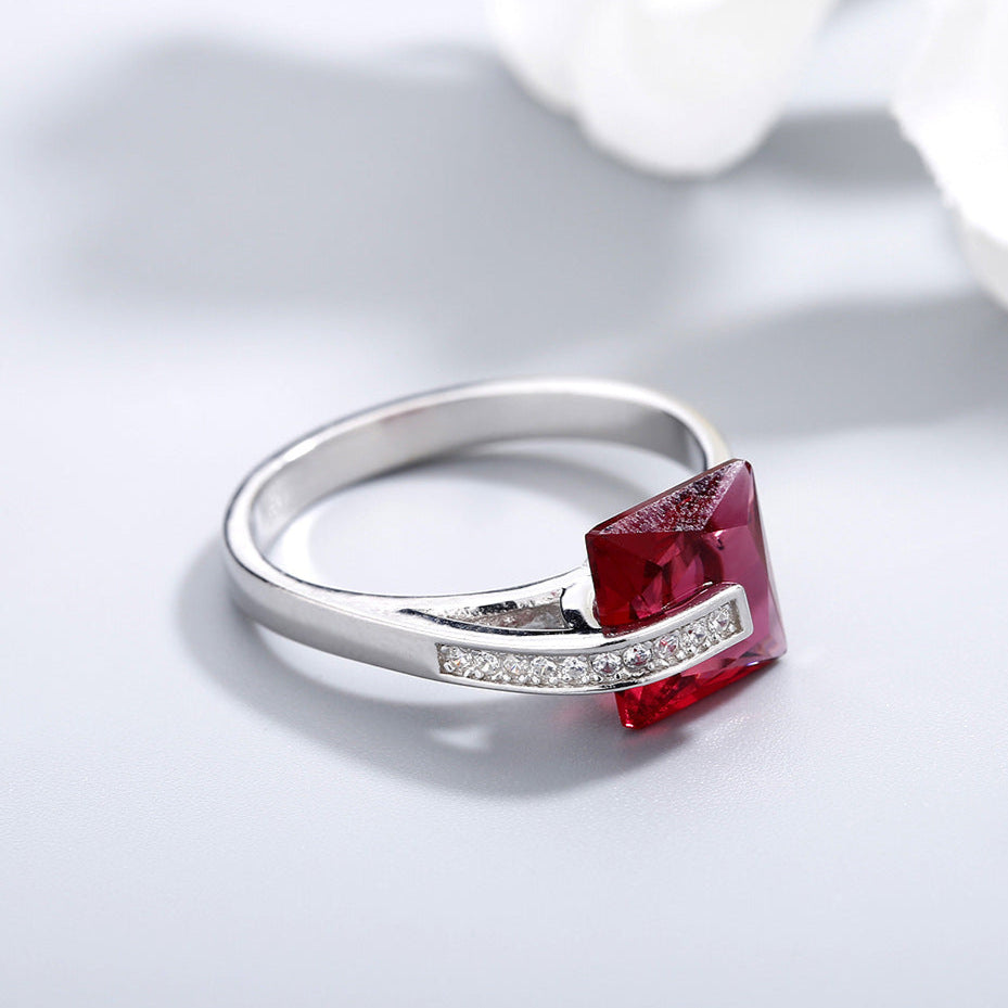 Scarlet Elegance Ring