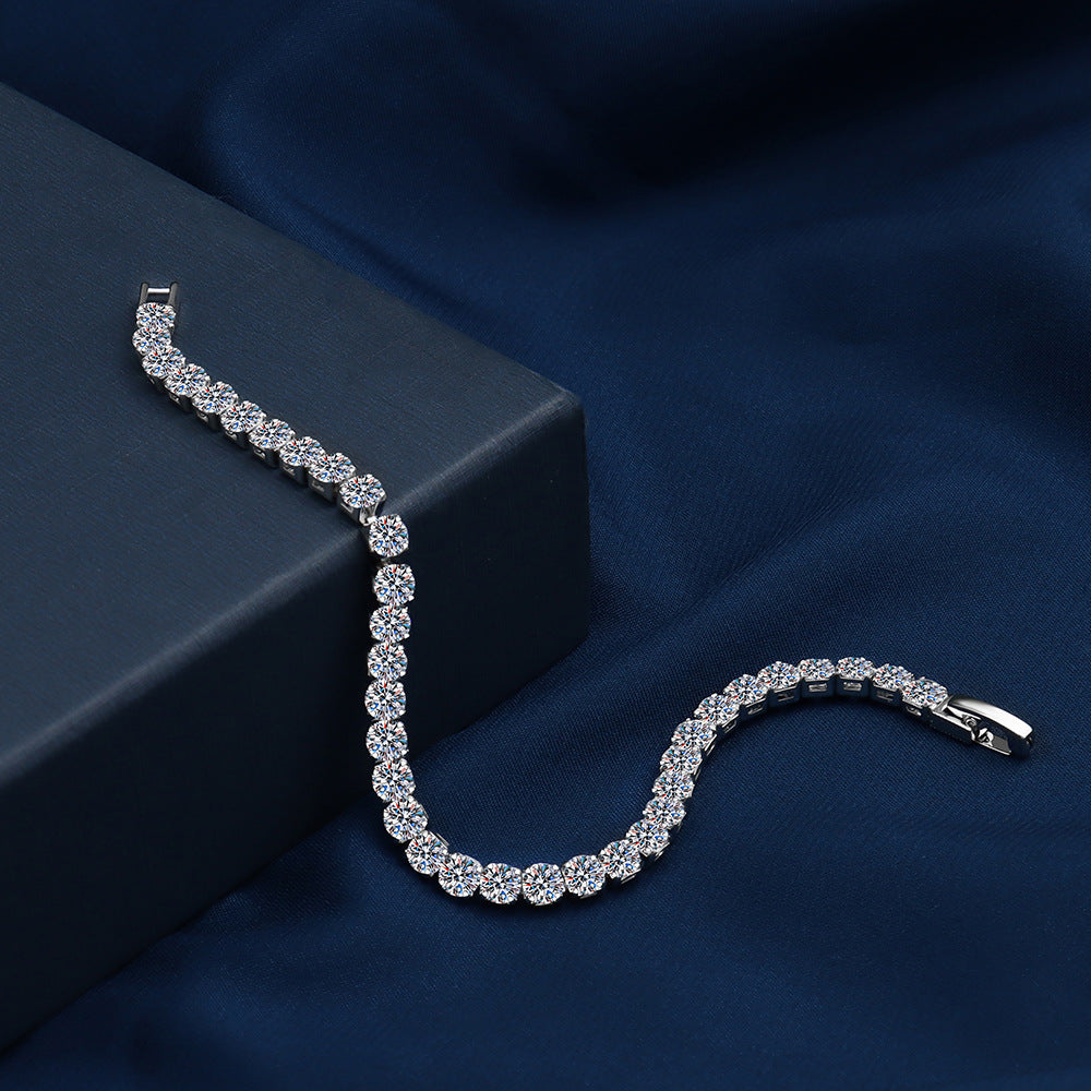 Pulseira com Cristal Moissanita