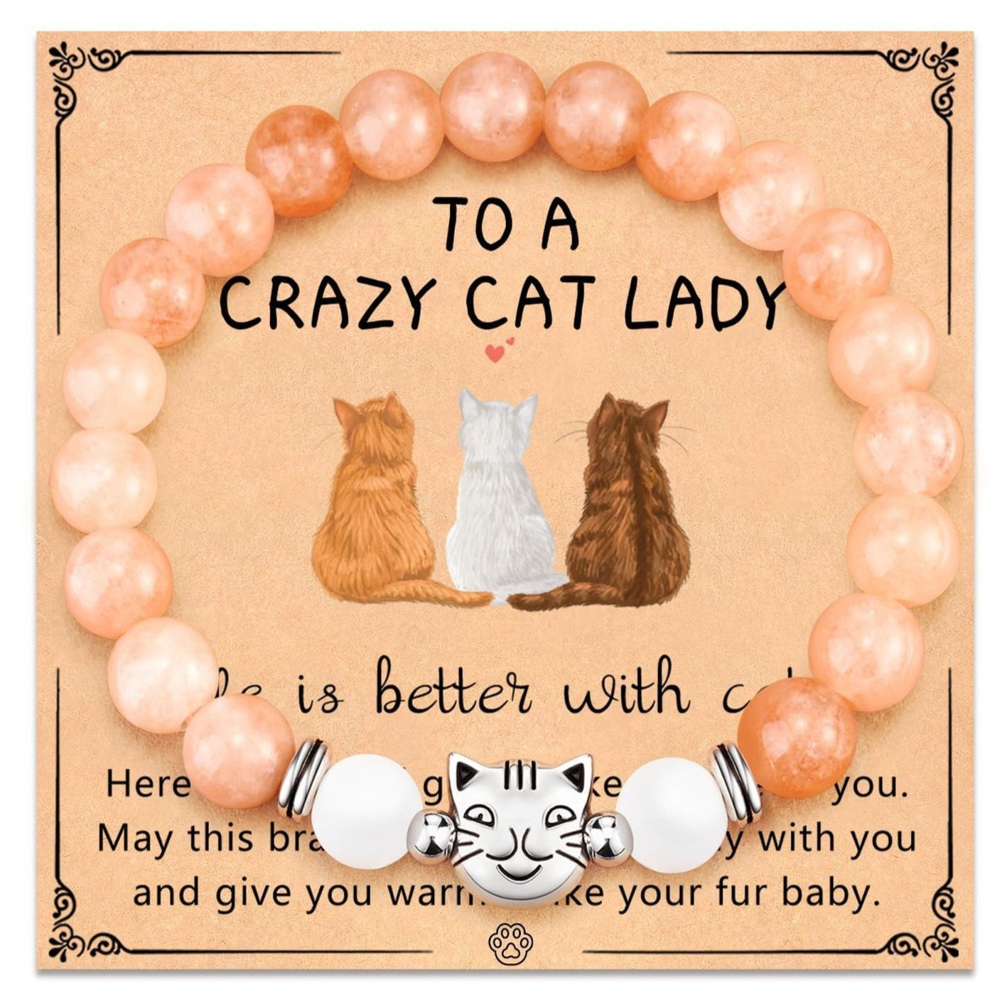 Pulsera de Gato en Piedra Natural