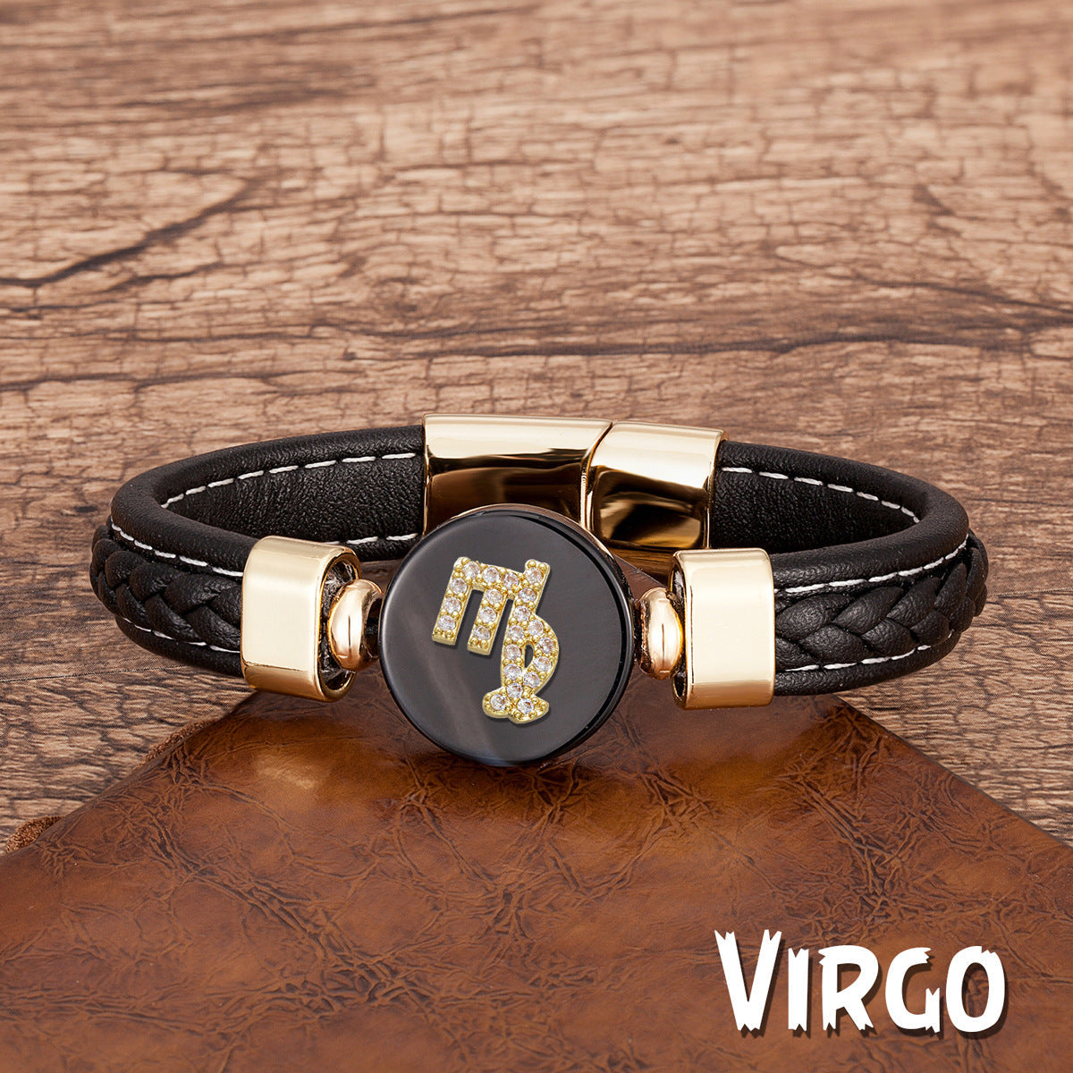 Zodiac Leather Bracelet