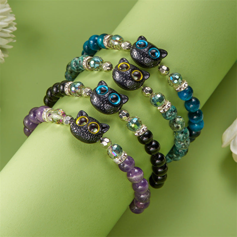 Pulseira Kitten em Pedra Natural