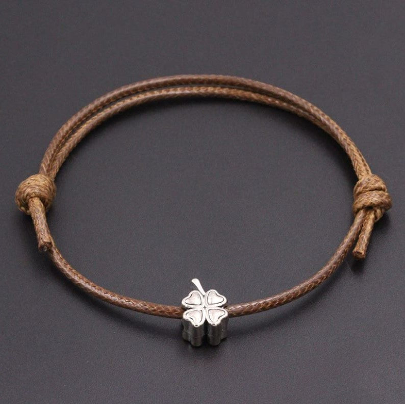 Pulseira da Sorte Trevo de Quatro Folhas