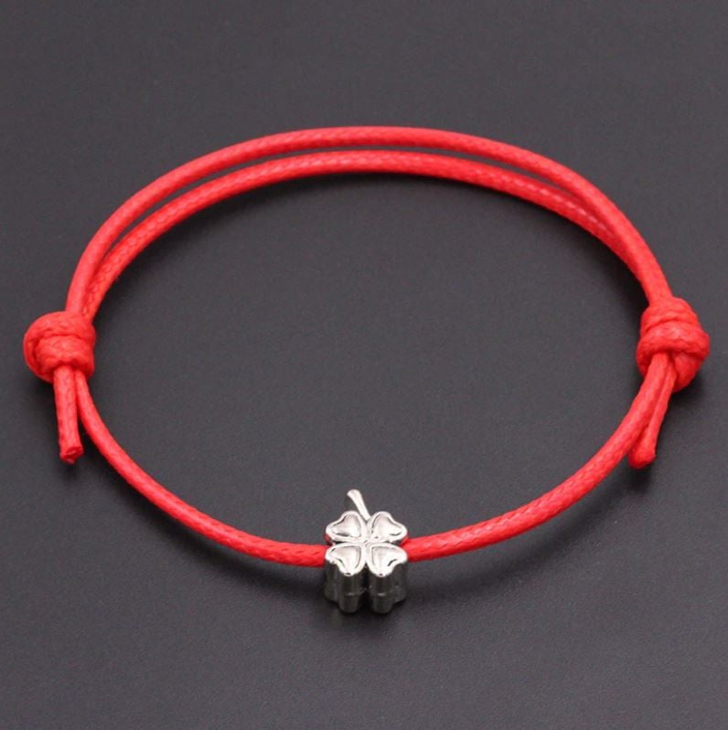 Pulseira da Sorte Trevo de Quatro Folhas