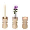 Turns 3 in 1 - Pure Wood III - Candle Holder / Tea Light Holder / Vase