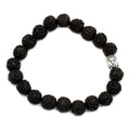 Pulseira de Rudraksha - Preto com caixa