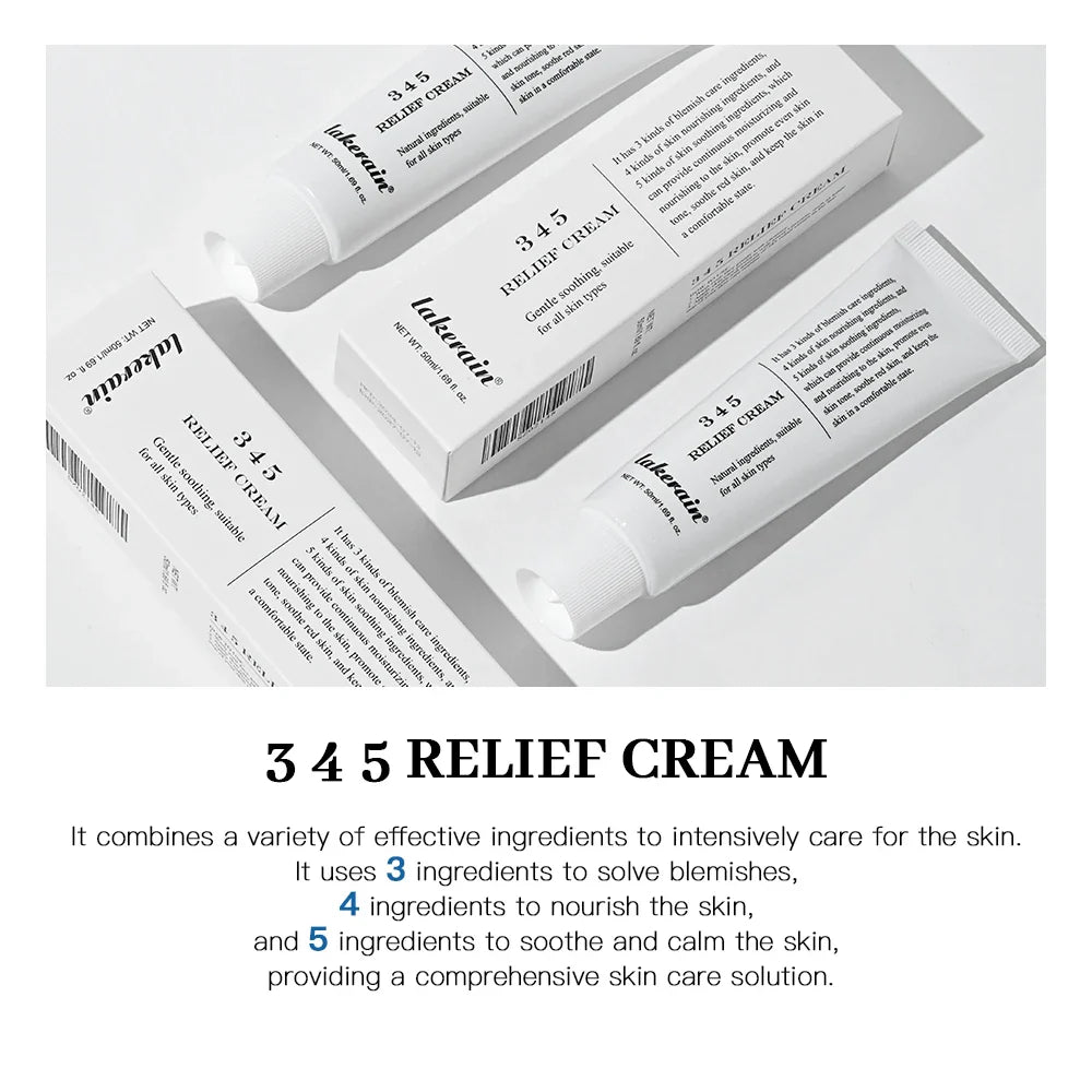 345 Relief Cream Moisturizing Blemishes Nourish The Skin And Provide Soothing Care Resulting In A Well-Rounded Skincare Solution