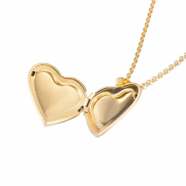 Personalized Heart Photo Locket Necklace – Pet Memorial or Gift Keepsake | Stainless Steel Engraving