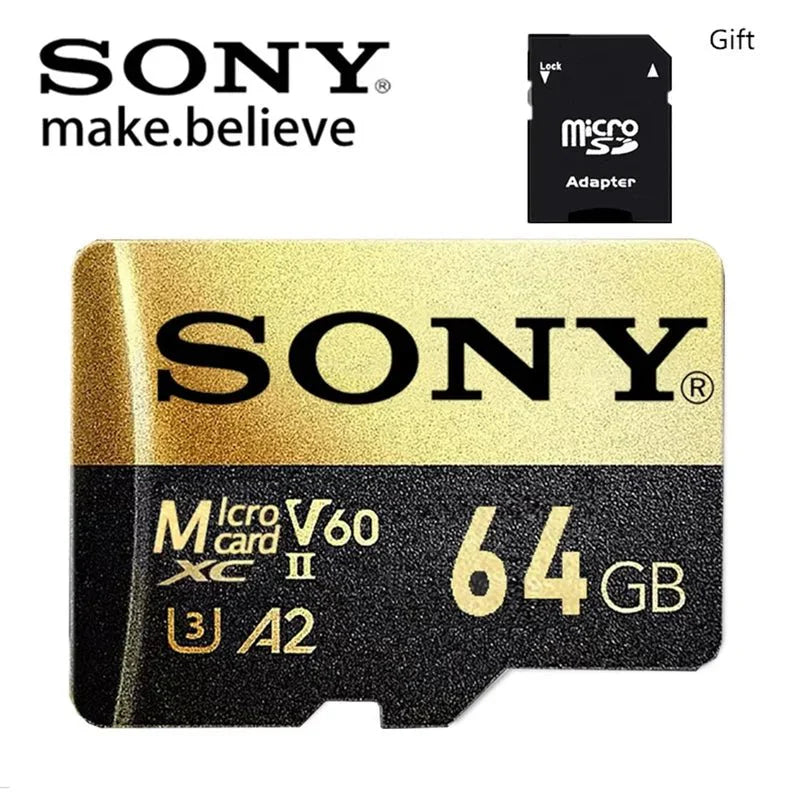 Sony microSD 1TB A2 U3 V30 Alta Velocidade Para Smartphones