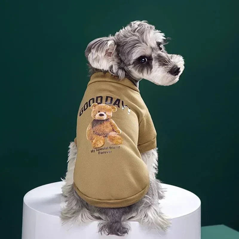 Cute Bear Sweater for Pets | Warm Pullover for Small & Medium Dogs and Cats | Winter Chihuahua Outfit