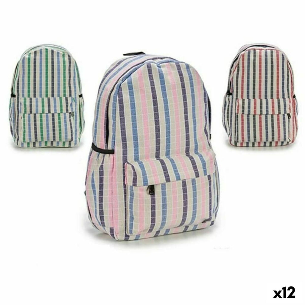 Mochila Escolar Pincello AR1903643 Multicolor 13 x 45 x 31 cm Riscas (12 Unidades)