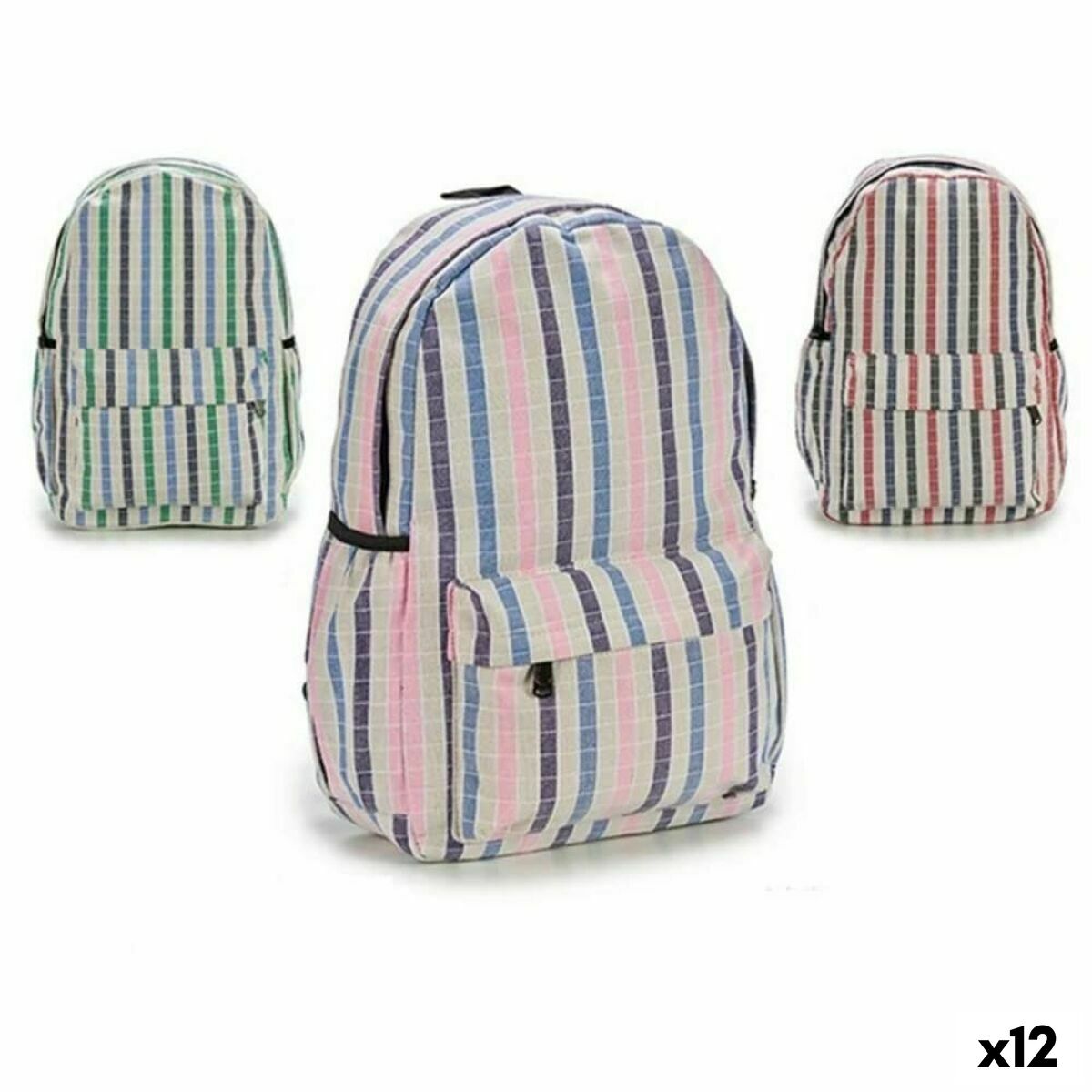 Mochila Escolar Pincello AR1903643 Multicolor Rayas 13 x 45 x 31 cm (12 Unidades)